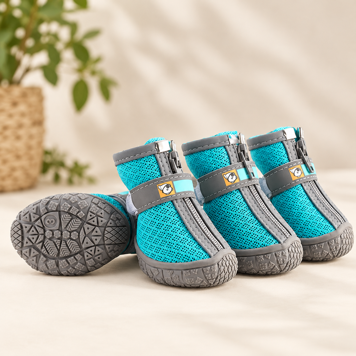 Chaussures en peluche pour chien