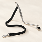 Laisse vélo pour chien en inox avec amortisseur