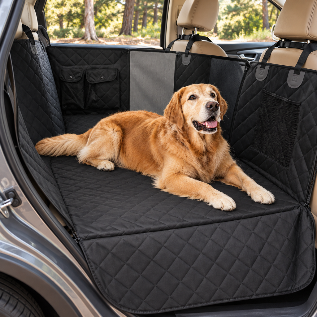 Housse de banquette à fond rigide pour chien