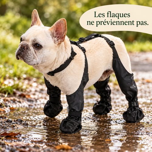 Bottes imperméables pour chien