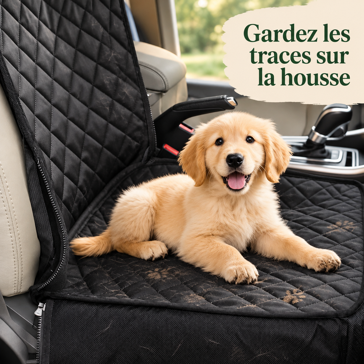 Housse de banquette imperméable pour chien