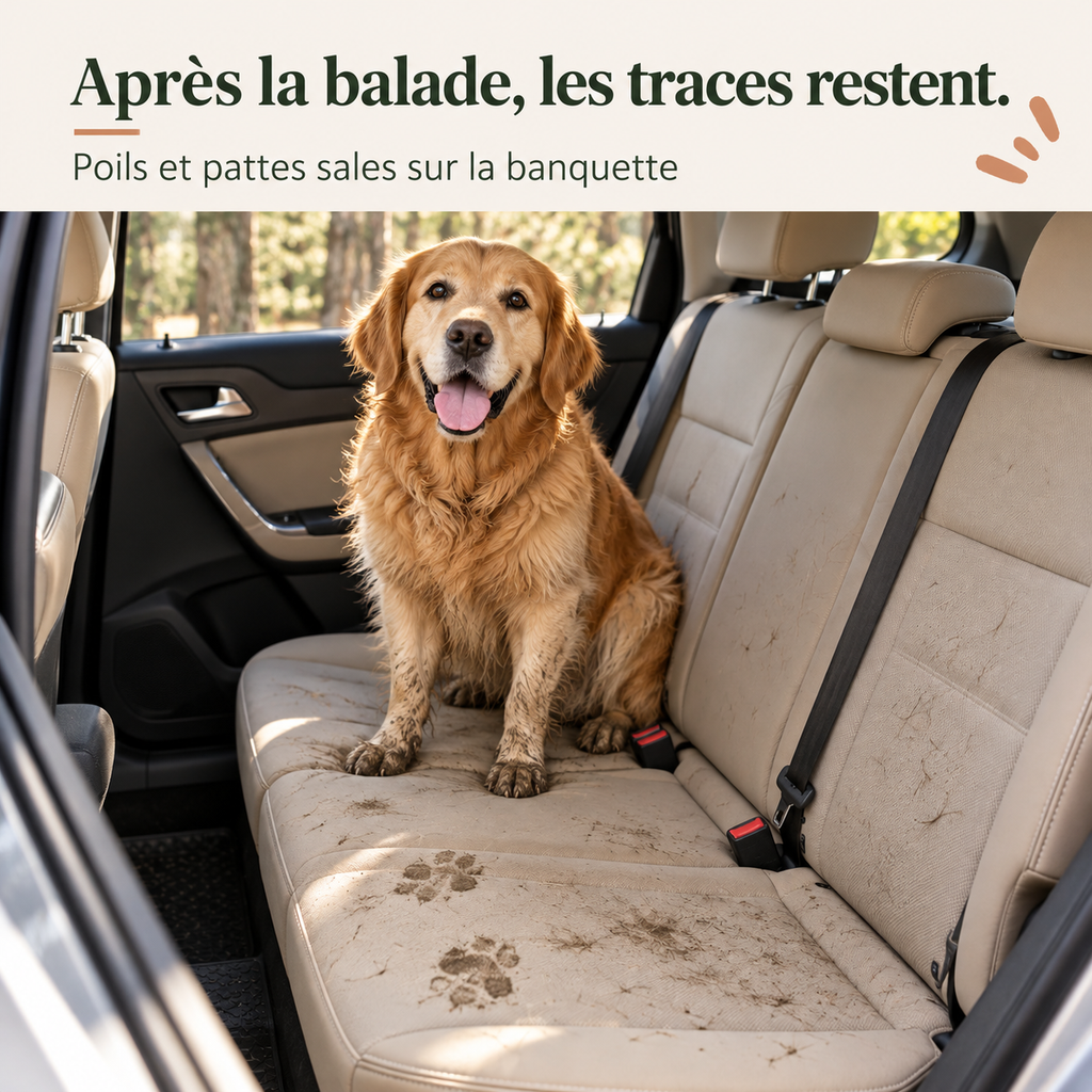 Housse de banquette à fond rigide pour chien