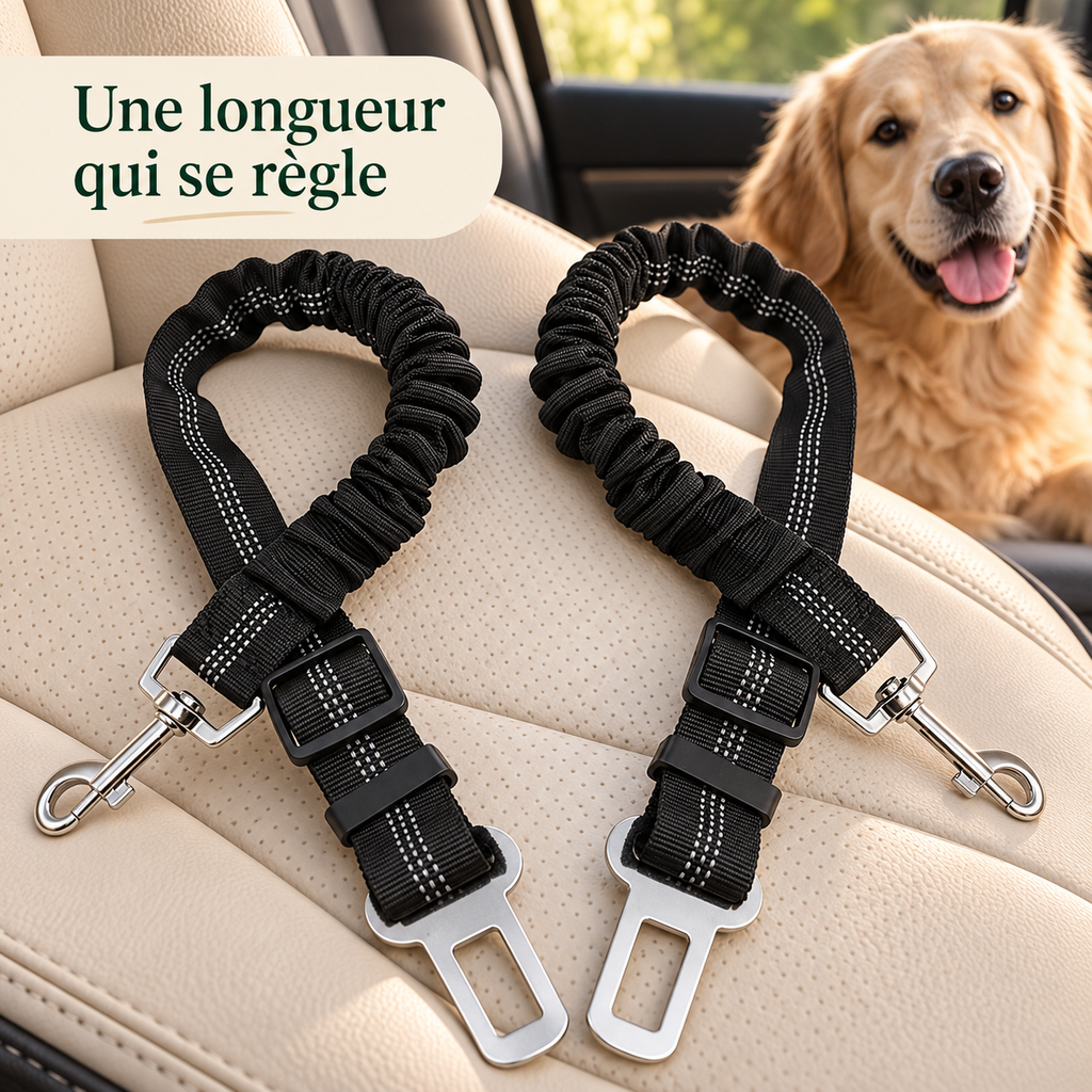 Ceinture de sécurité pour chien (lot de 2)