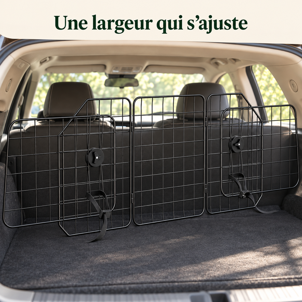 Grille de séparation voiture pour chien