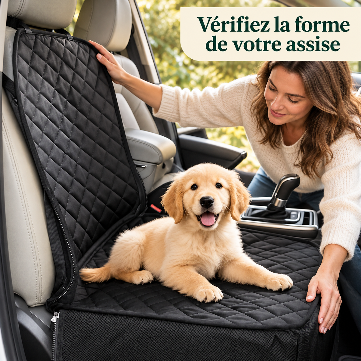 Housse de banquette imperméable pour chien