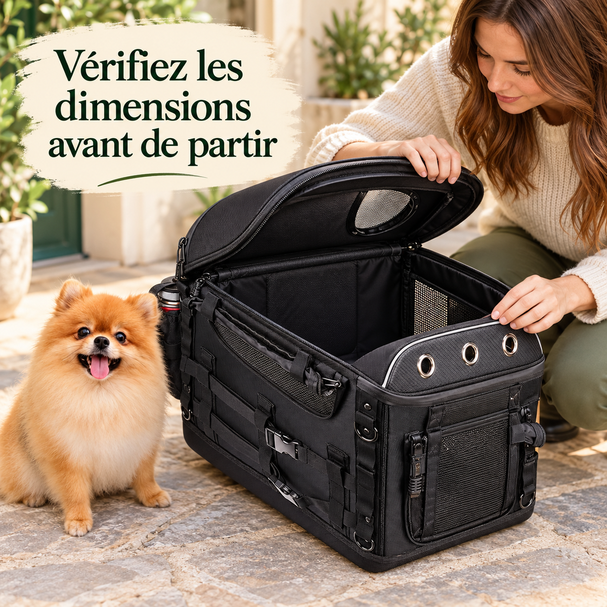 Sac de transport moto pour chien et chat