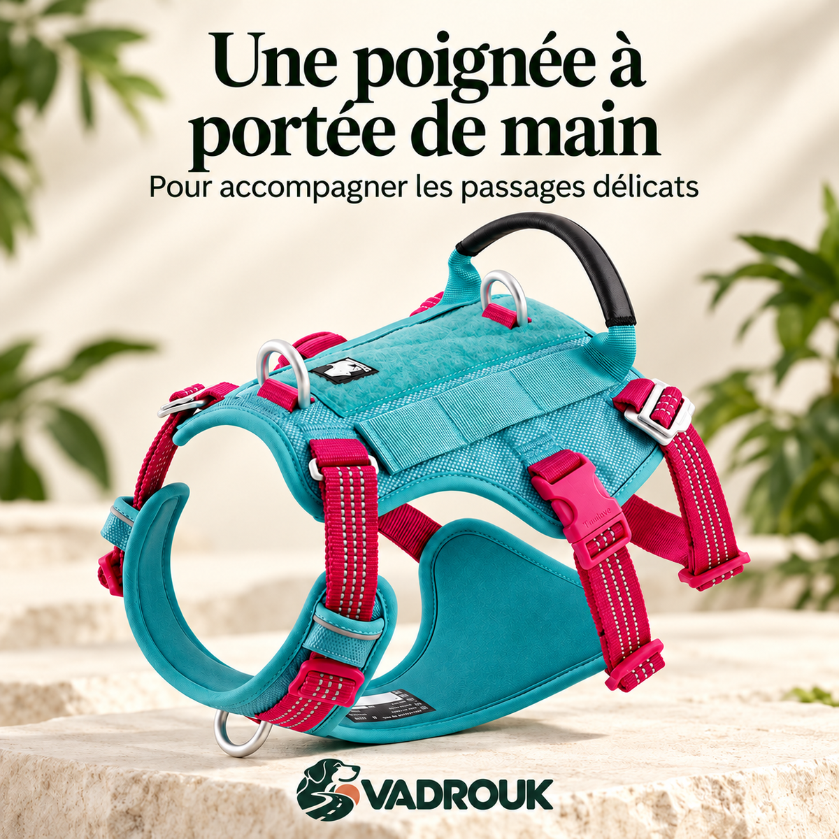 Harnais anti-traction rembourré