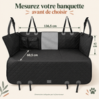 Housse de banquette à fond rigide pour chien