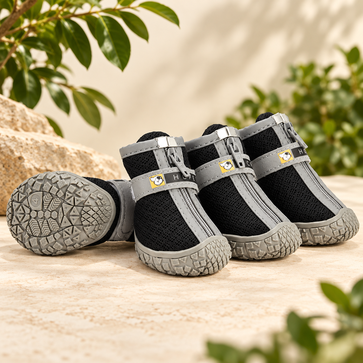 Chaussures en peluche pour chien
