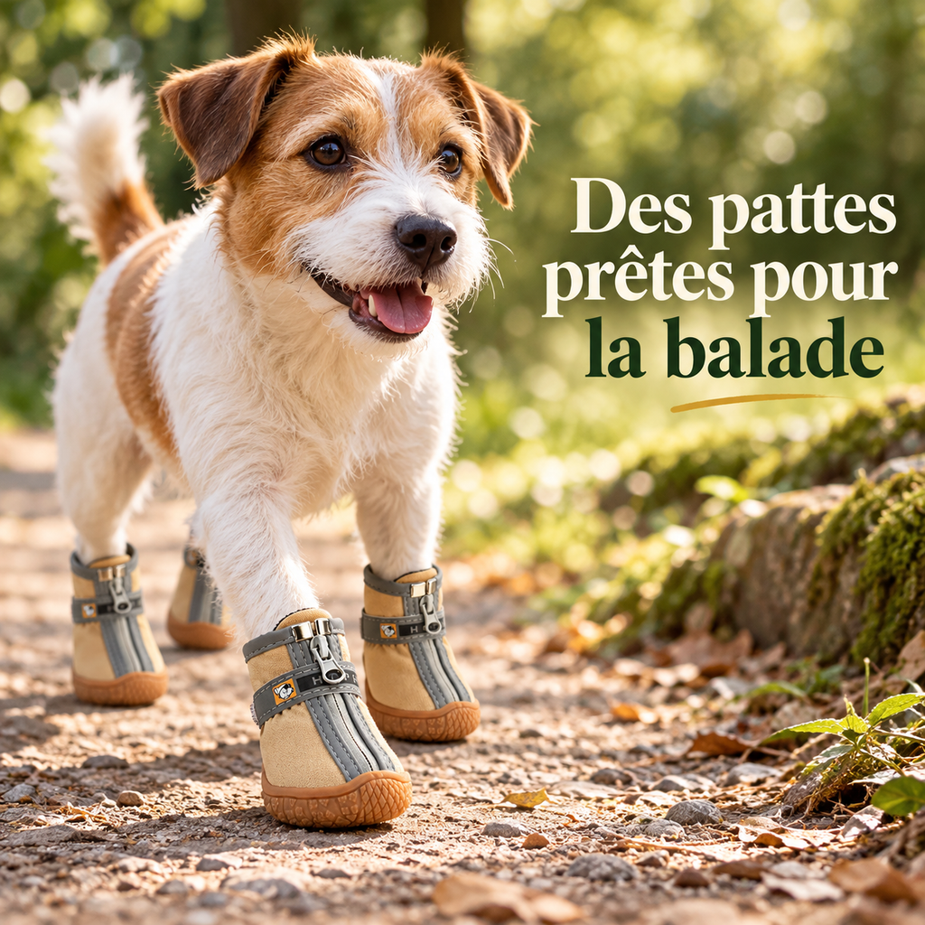 Chaussures en peluche pour chien