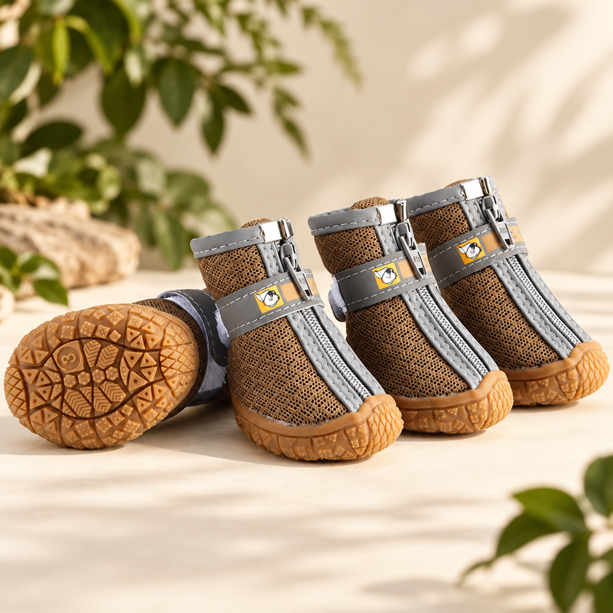 Chaussures en peluche pour chien