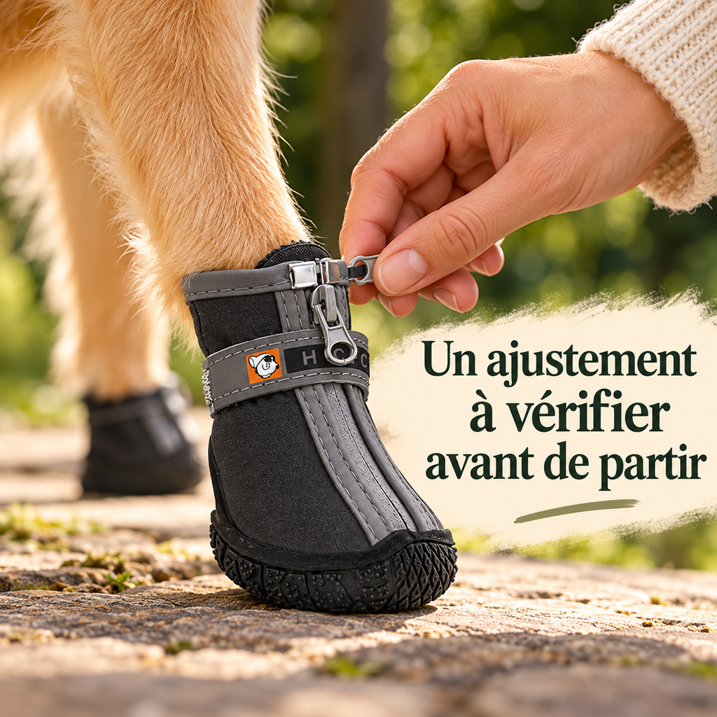 Chaussures en peluche pour chien