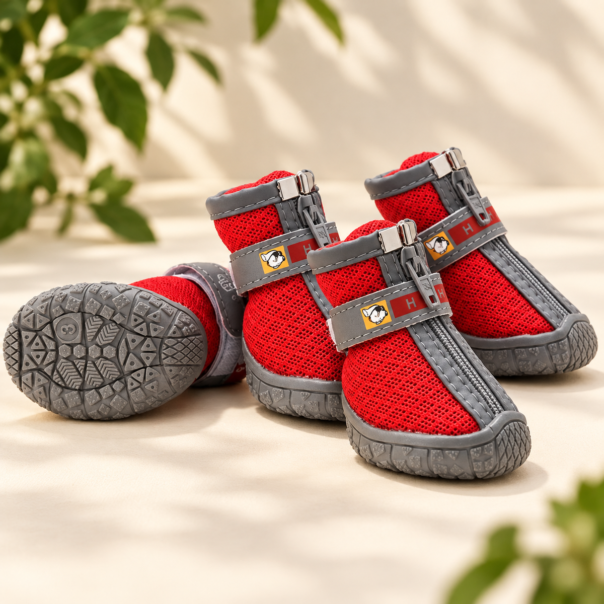 Chaussures en peluche pour chien