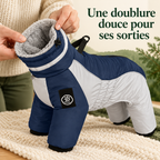 Combinaison polaire montagne pour chien avec harnais