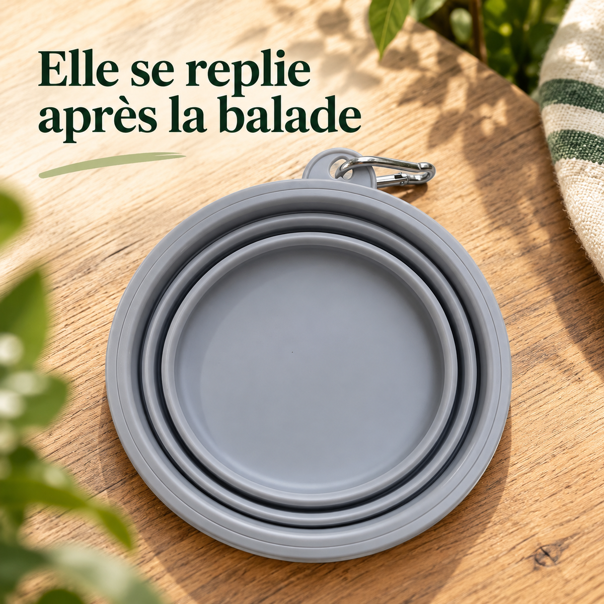 Gamelle de voyage pliable pastel
