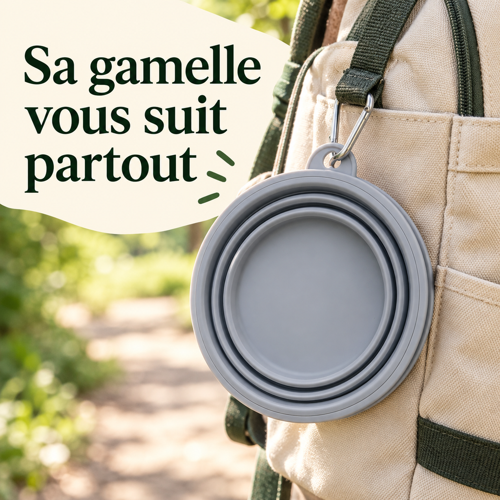 Gamelle de voyage pliable pastel