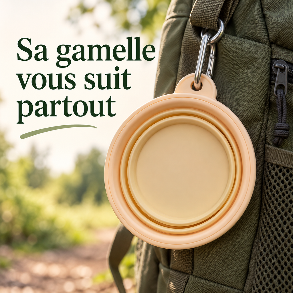 Gamelle de voyage pliable pastel