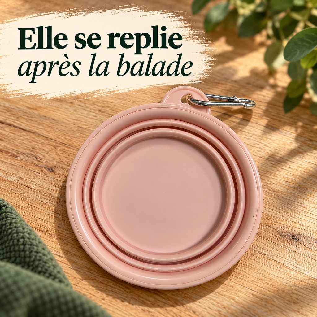 Gamelle de voyage pliable pastel