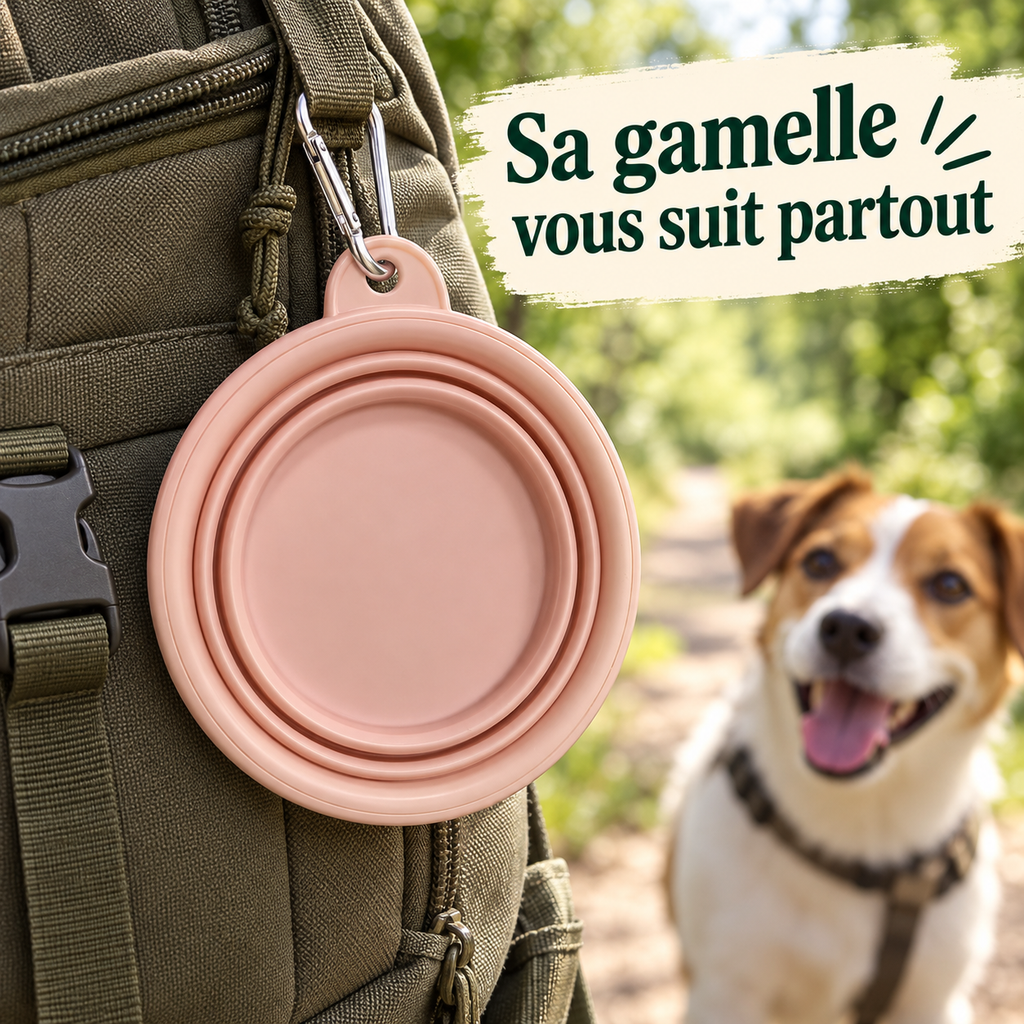 Gamelle de voyage pliable pastel