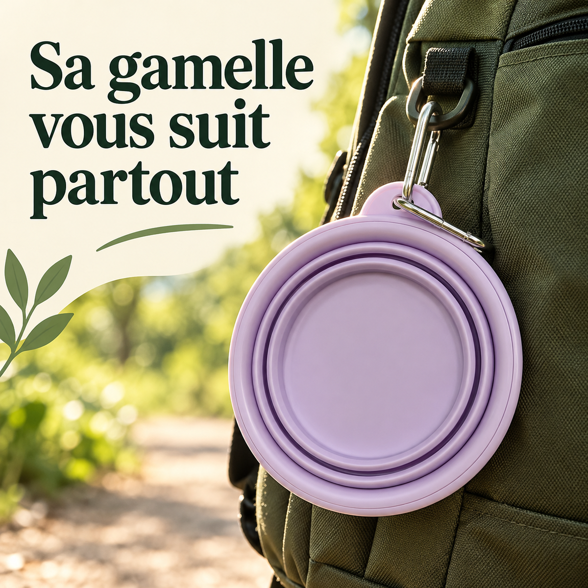 Gamelle de voyage pliable pastel