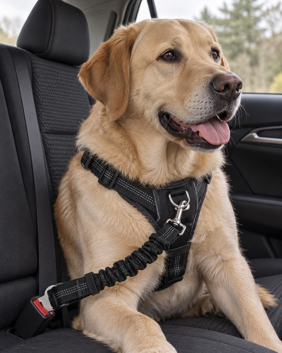 Ceinture de sécurité pour chien (lot de 2), Modele unique — vue rapprochée