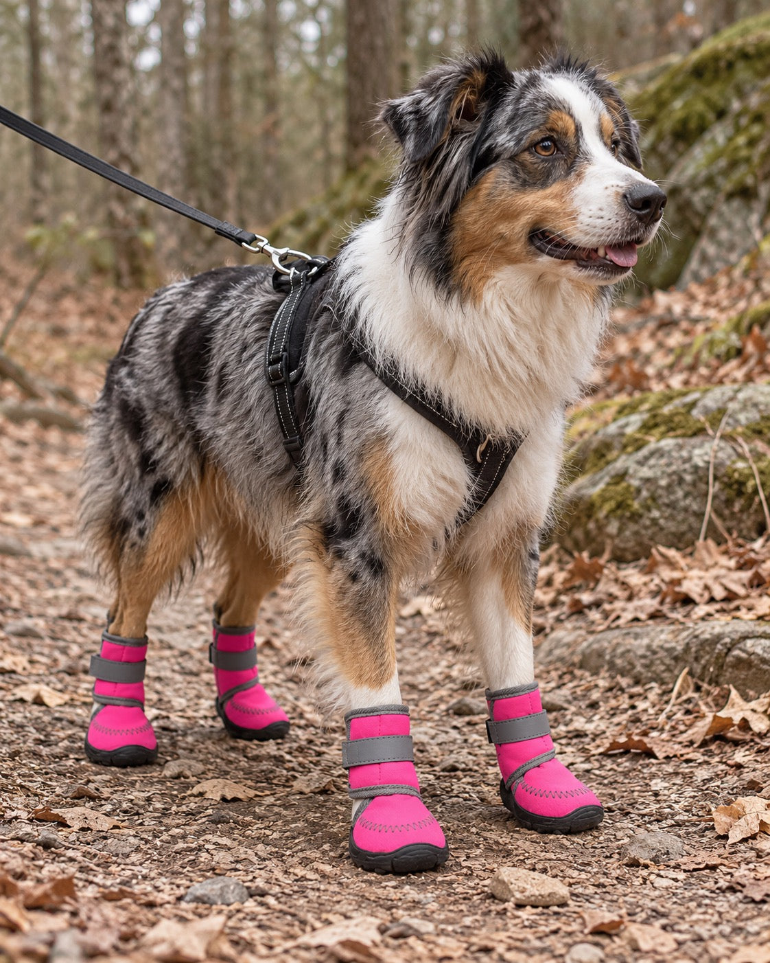 Bottes hautes pour chien, Rose — vue d’ensemble