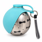 Gourde de voyage pour chien avec bol, Bleu — produit seul