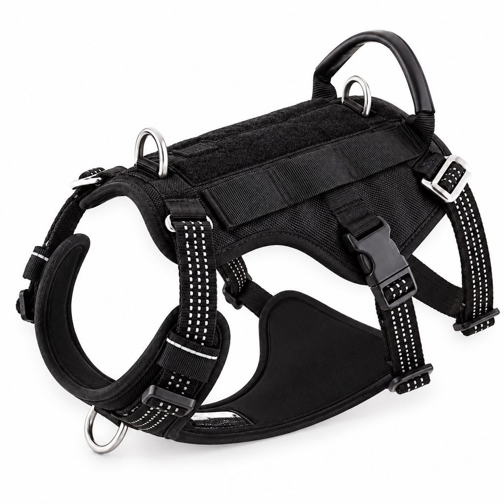 Harnais anti-traction rembourré, Noir — produit seul