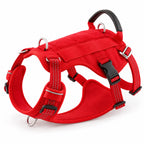 Harnais anti-traction rembourré, Rouge — produit seul. Taille présentée : L.