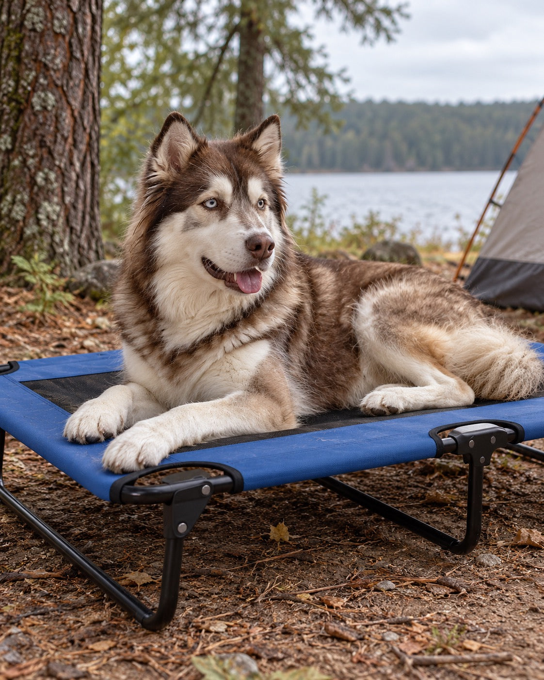 Lit de camp surélevé pour chien, Modele unique — vue rapprochée