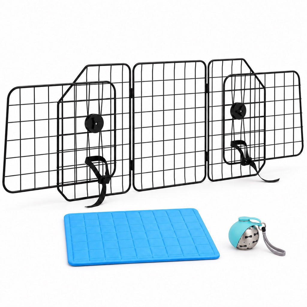 Pack Road Trip, Gourde bleue — tapis bleu carreaux 40x30 cm — produit seul