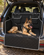 Protection de coffre pour chien avec deux poches, Noir — vue d’ensemble