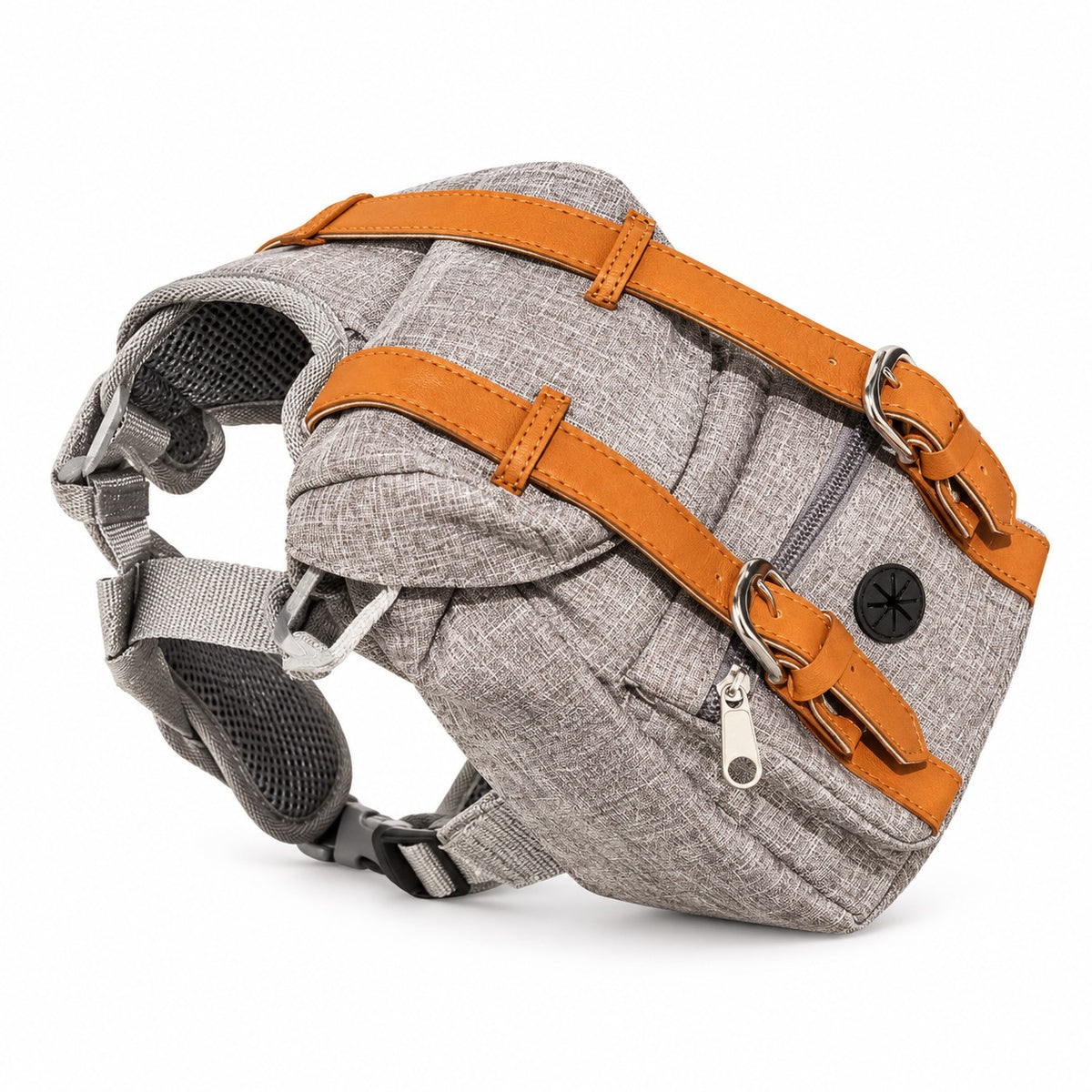 Sac à dos de randonnée pour chien, Gris — produit seul