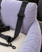 Siège de voiture pour chien — Confort, Violet — détails et finitions