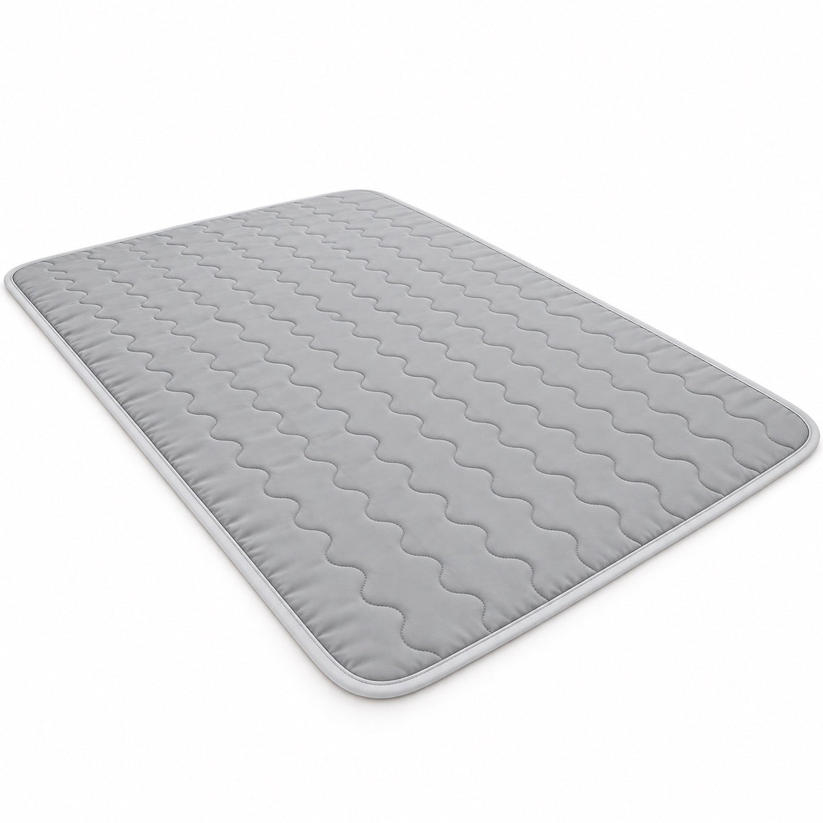 Tapis rafraîchissant pour chien, Gris — vagues 100x150 cm — produit seul