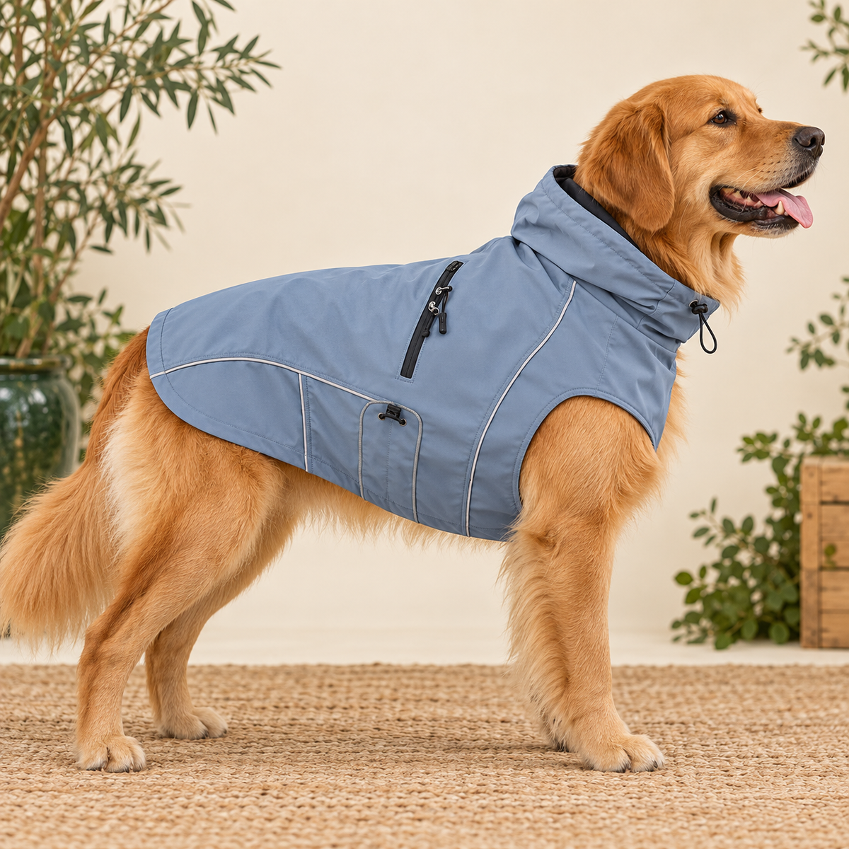 Veste softshell déperlante pour grand chien