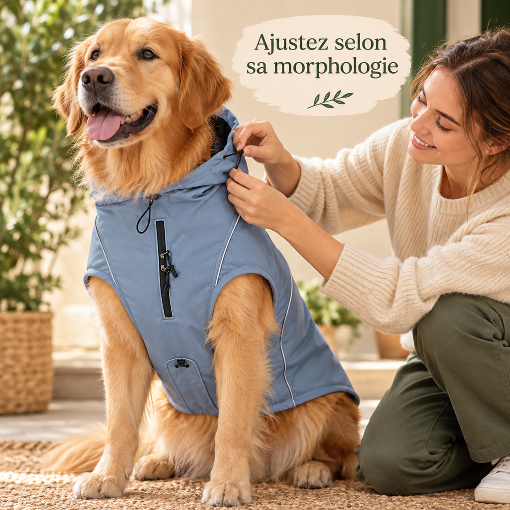 Veste softshell déperlante pour grand chien